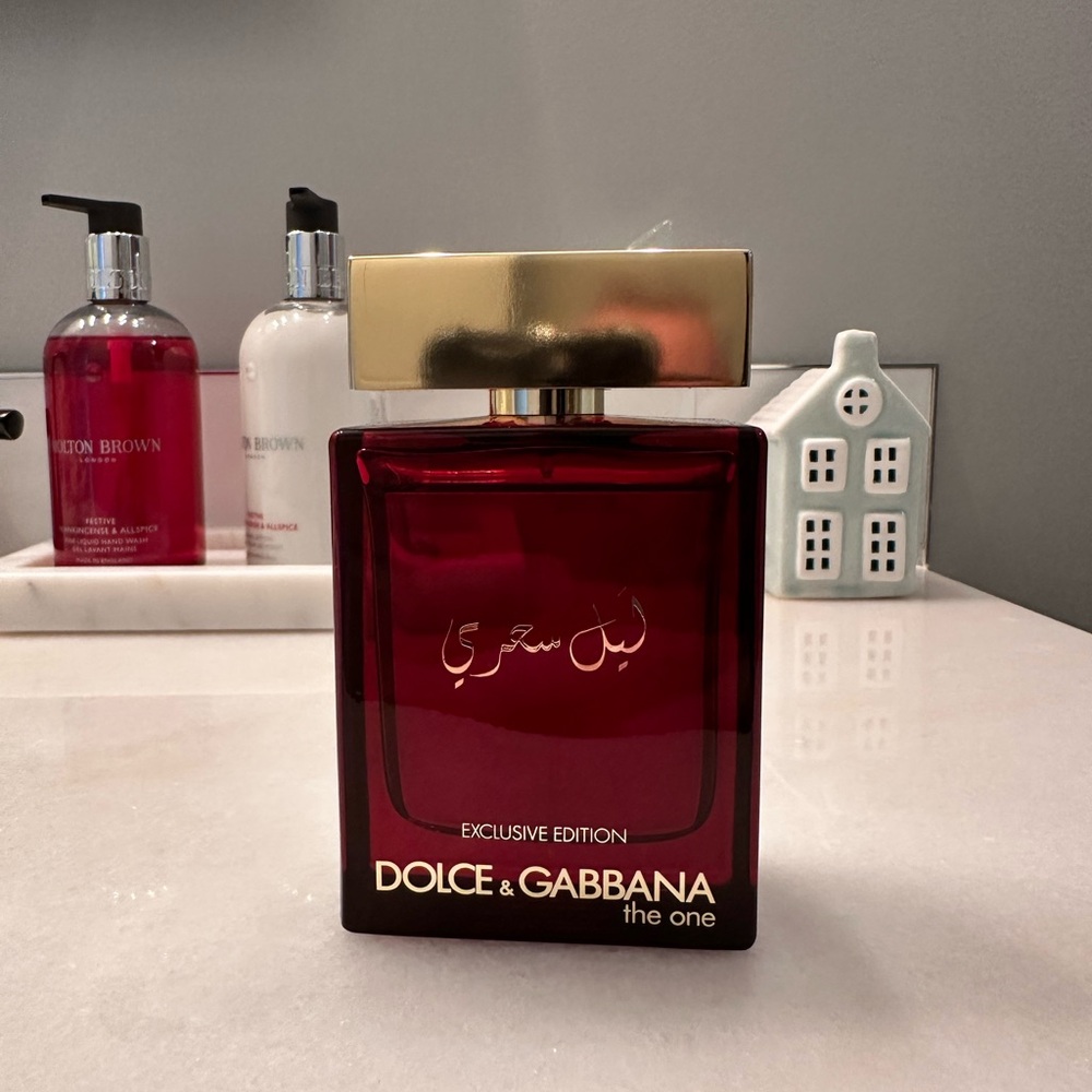 Dolce & Gabbana Exclusive Edition Red and Gold Perfume Bottle